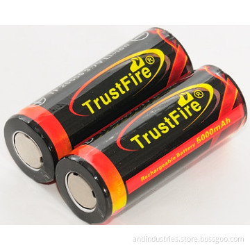 Trustfire 26650 5000mAh 3.7V Li-ion Protected Battery